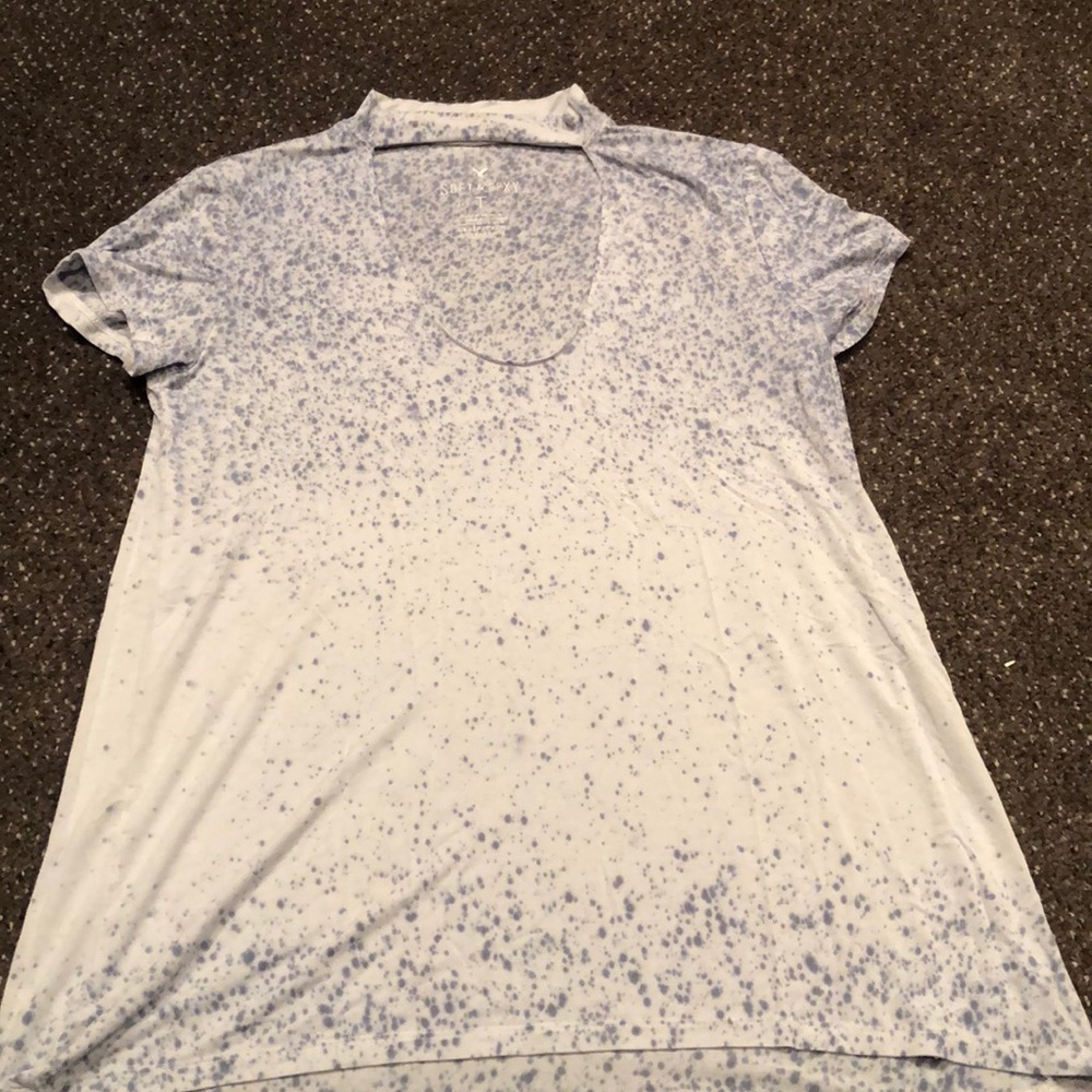 short sleeve with open cut neck